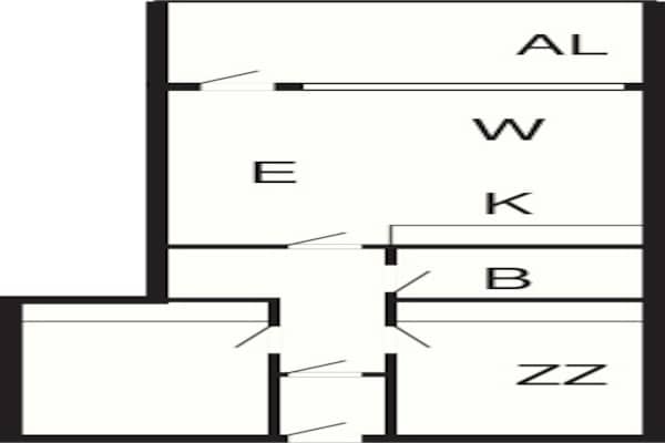 Foto van Appartement in Fano vlakbij de kust - Vakantiehuis in Fanø - FloorPlan