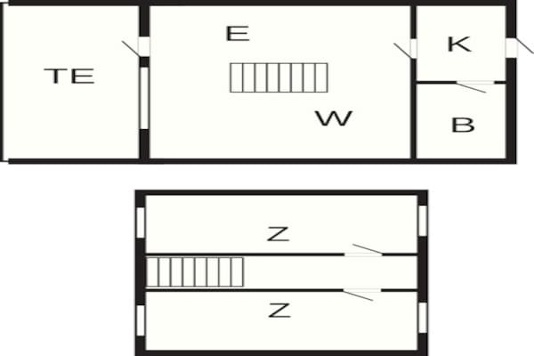 Foto van Standaard appartement met zeezicht in Gudhjem - Vakantiehuis in Gudhjem - FloorPlan