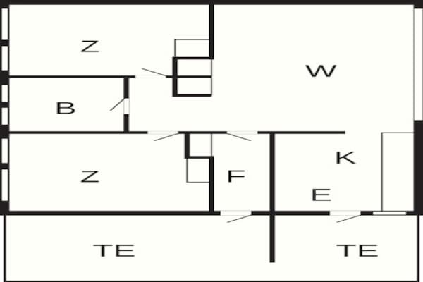 Foto van 5 persoons vakantie huis in Aabenraa - Vakantiehuis in Aabenraa - FloorPlan