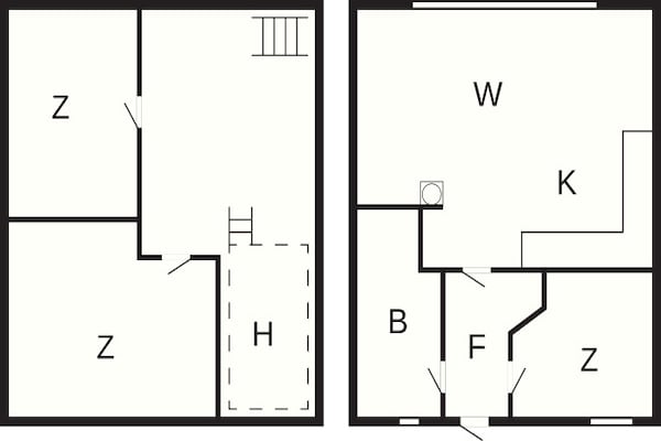 Foto van 8 persoons vakantie huis op een vakantie park in Blåvand - FloorPlan