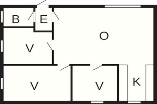 Foto van 6 persoons vakantie huis op een vakantie park in Blåvand - FloorPlan