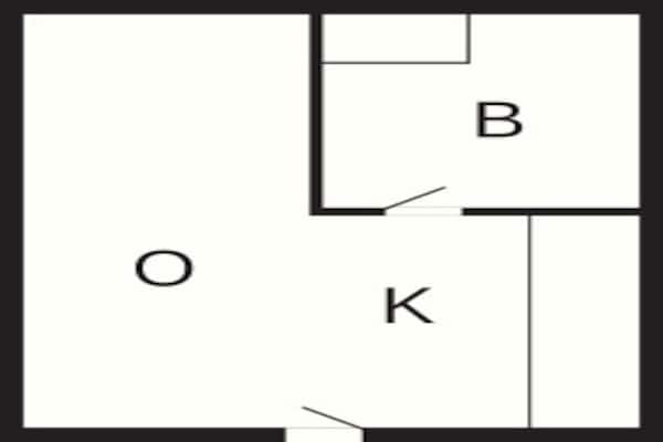 Foto van 2 persoons vakantie huis op een vakantie park in Blåvand - FloorPlan