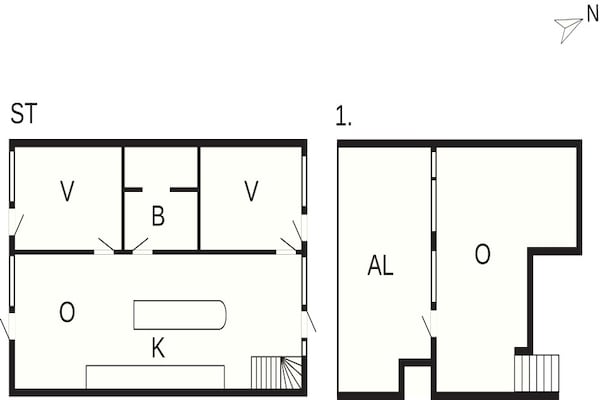 Foto van 6 persoons vakantie huis op een vakantie park in Rømø - FloorPlan