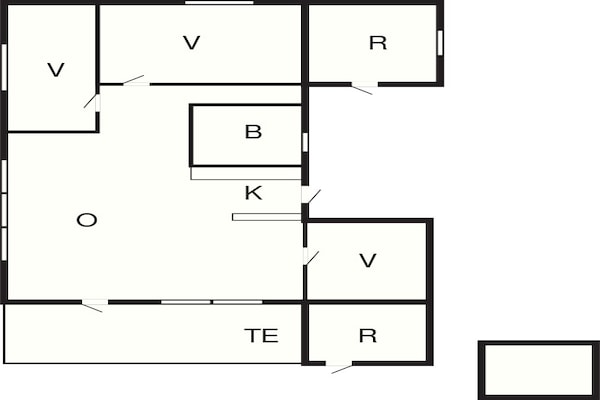 Foto van Woning aan zee in Snogebaek - Vakantiehuis in Nexø - FloorPlan