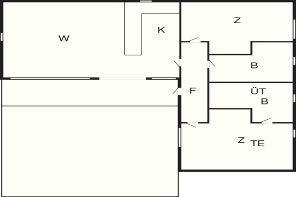 Foto van 6 persoons vakantieparkhuis in Middelfart - Vakantiehuis in Middelfart - FloorPlan