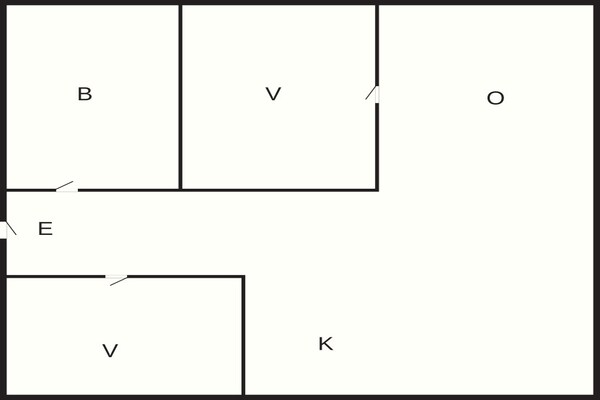 Foto van 4 persoons vakantieparkhuis in Myggenäs - Vakantiehuis in Myggenäs - FloorPlan