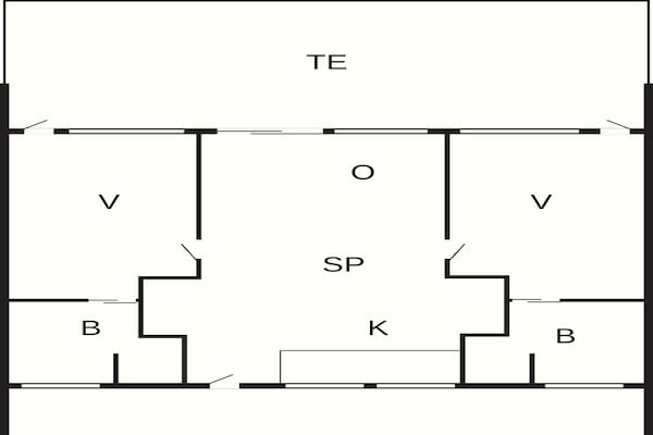 Foto van 6 persoons vakantieparkhuis in Gilleleje - Vakantiehuis in Gilleleje - FloorPlan