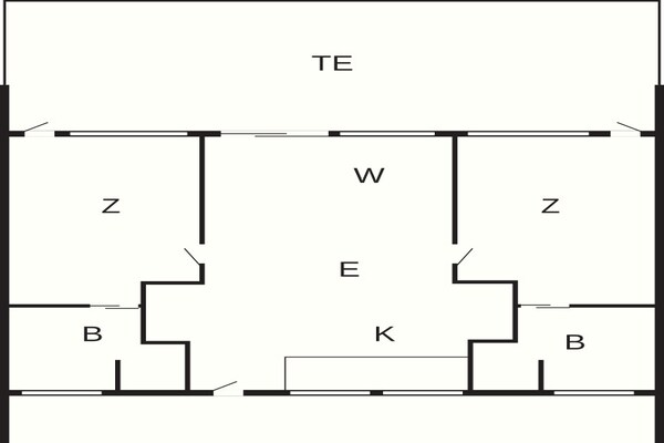 Foto van 6 persoons vakantieparkhuis in Gilleleje - Vakantiehuis in Gilleleje - FloorPlan