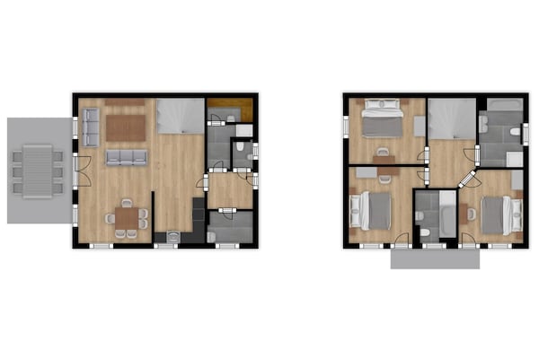 Foto van Appartement in Obertraun bij Dachstein Ski - Vakantiehuis in Obertraun - FloorPlan
