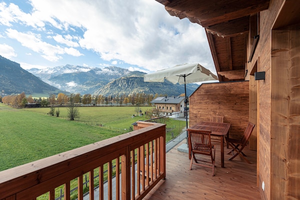 Foto van Luxe chalet met prive sauna, nabij een zwemmeer - Vakantiehuis in Uttendorf - TerraceBalcony
