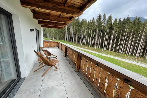 Foto van Chalet in Neukirchen aan de skipistes - Vakantiehuis in Neukirchen - TerraceBalcony