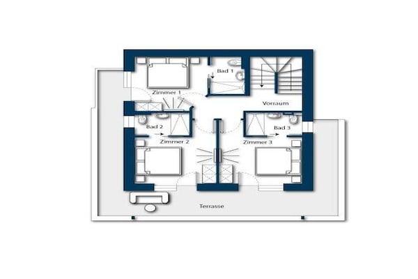 Foto van Verblijf in de buurt van Ski Arena Wildkogel - Vakantiehuis in Neukirchen - FloorPlan