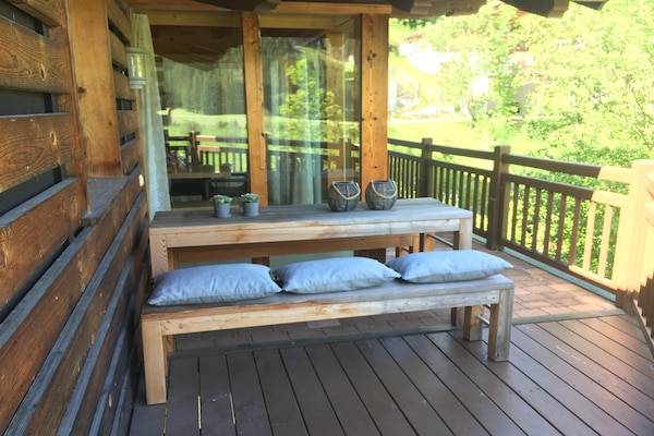 Foto van Saunavilla in Wald im Pinzgau - Vakantiehuis in Wald-Königsleiten - TerraceBalcony