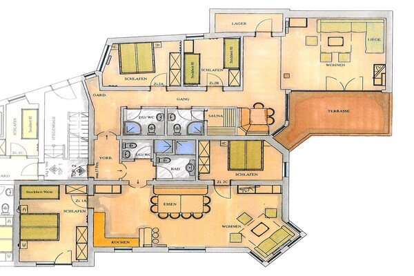 Foto van Chalet in Pinzgau bij Wildkogel Arena - Vakantiehuis in Wald im Pinzgau - FloorPlan