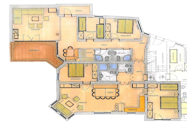 Foto van Chalet in Pinzgau bij Wildkogel Arena - Vakantiehuis in Wald im Pinzgau - FloorPlan