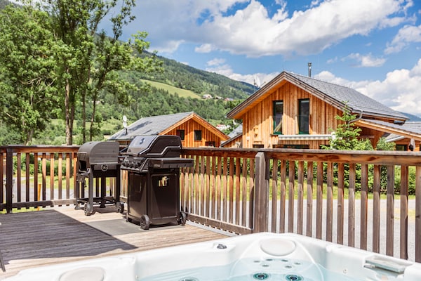 Foto van Modern chalet met whirlpool - Vakantiehuis in Sankt Georgen am Kresichberg - TerraceBalcony