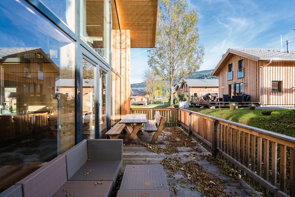 Foto van Luxe chalet in skigebied Kreischberg met welness - Vakantiehuis in Kreischberg Murau - TerraceBalcony