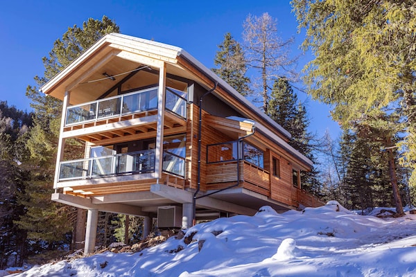 Foto van Luxe chalet met binnensauna - Vakantiehuis in Turrach - ExteriorWinter
