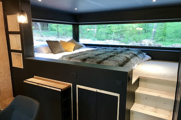 Foto van Lodge in Oignies Bos met Eco Design - Vakantiehuis in Oignies en Thiérache - BedRoom