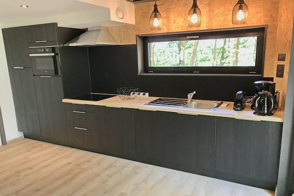 Foto van Lodge in Oignies Bos met Eco Design - Vakantiehuis in Oignies en Thiérache - Kitchen