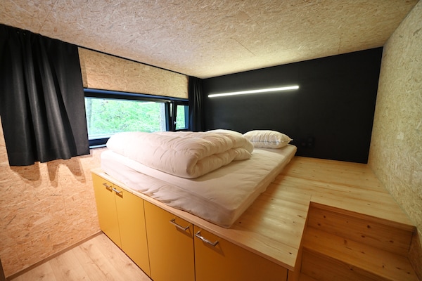 Foto van Lodge in Oignies Bos met Eco Design - Vakantiehuis in Oignies en Thiérache - BedRoom