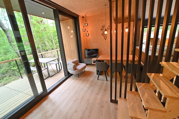 Foto van Lodge in Oignies Bos met Eco Design - Vakantiehuis in Oignies en Thiérache - LivingRoom