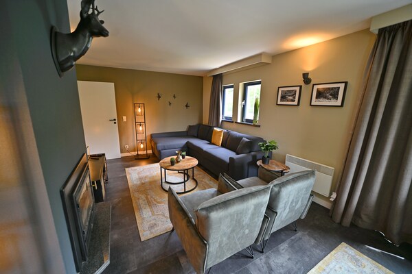 Foto van Modern Appartement in België met Bubbelbad - Vakantiehuis in Durbuy - LivingRoom