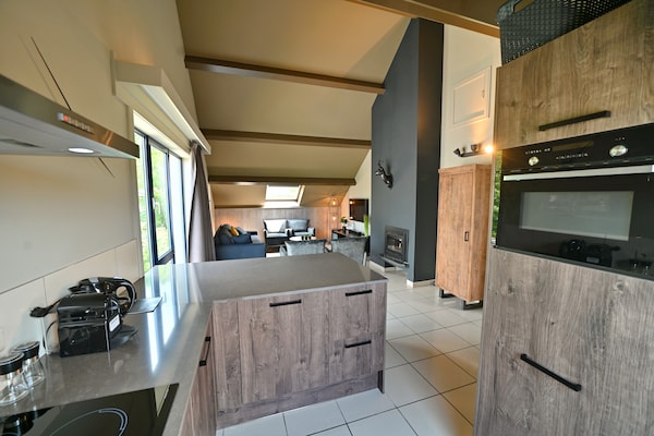 Foto van Appartement in België met bubbelbad - Vakantiehuis in Durbuy - Kitchen