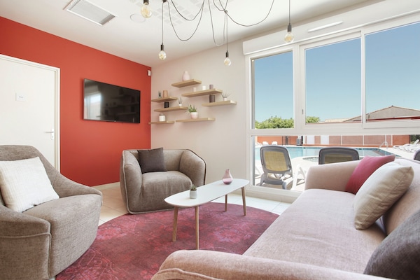 Foto van Mooi appartement vlakbij Aigues-Mortes - Vakantiehuis in Aïgues Mortes - LivingRoom