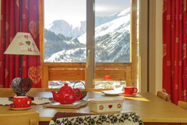 Foto van Appartement in Frankrijk met Ski Uitzicht - Vakantiehuis in Valloire - LivingRoom
