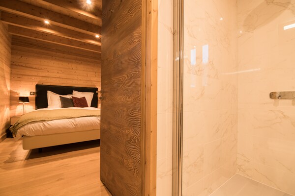 Foto van Chalet in Megève met Mont-Blanc Uitzicht - Vakantiehuis in Praz-sur-Arly - BedRoom