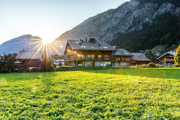 Foto van Zonnig terras en toegang tot de skipistes - Vakantiehuis in Abondance - AreaSummer1KM