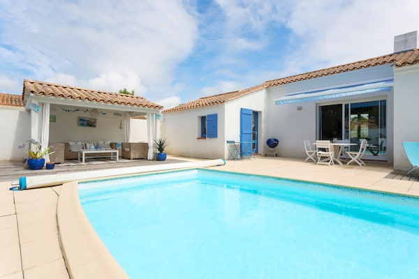 Foto van Villa in St. Jean-de-Monts met Privézwembad - Vakantiehuis in Saint- Jean-De-Monts - TerraceBalcony