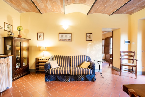 Foto van Cottage in Toscane met zwembad en barbecue - Vakantiehuis in San Casciano in Val di Pesa - LivingRoom