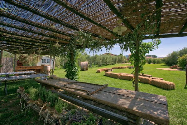 Foto van Toscaans verblijf met jacuzzi - Vakantiehuis in Braccagni - Facilities