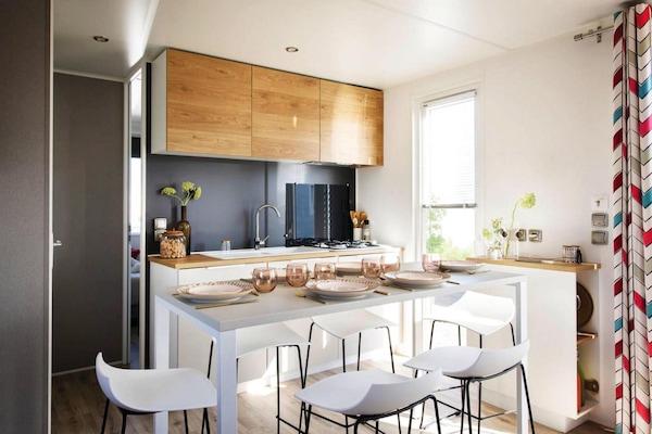 Foto van Mobilhome in Bessan met terras - Vakantiehuis in Bessan - Kitchen