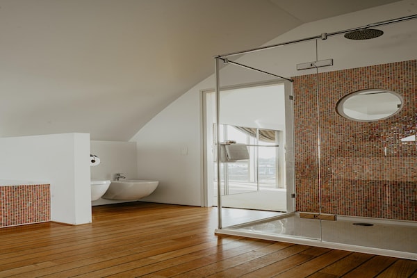 Foto van Appartement in Egmond met Uitzicht op Zee - Vakantiehuis in Egmond aan zee - BathRoom