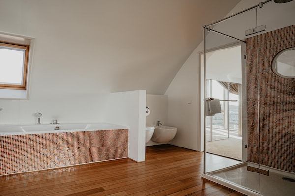 Foto van Appartement in Egmond met Uitzicht op Zee - Vakantiehuis in Egmond aan zee - BathRoom