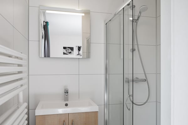 Foto van Lodge in Zeebad vlak bij het strand - Vakantiehuis in Breskens - BathRoom