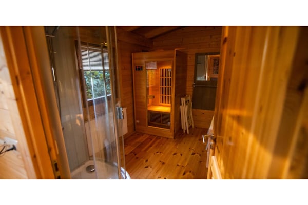 Foto van Lodge in Markelo met Sauna en Zwembad - Vakantiehuis in Markelo - Wellness