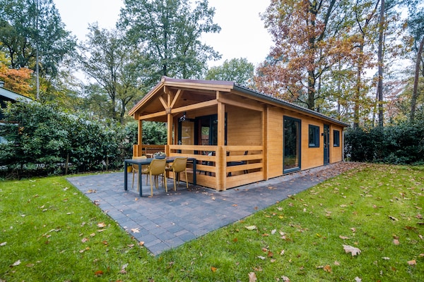 Foto van Vakantiehuis in Markelo bij bos en zwembad - Vakantiehuis in Markelo - ExteriorSummer