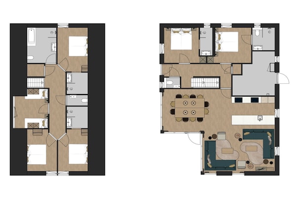 Foto van Groepsretraite in Drenthe Bliss, Gasselte - Vakantiehuis in TA Gasselte - FloorPlan