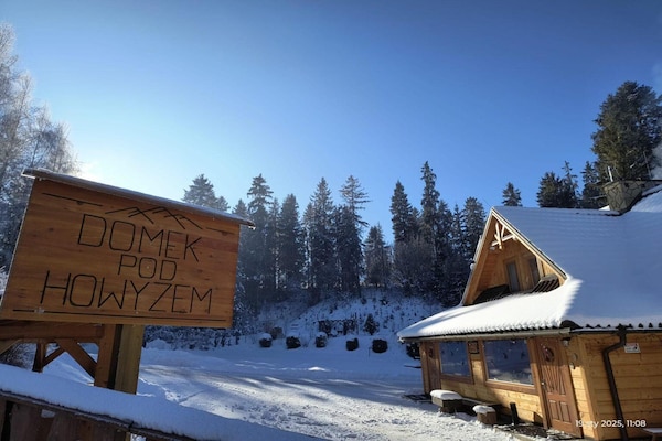 Foto van Gezellig appartement in Łapsze Niżne met sauna - Vakantiehuis in Łapsze Niżne - ExteriorWinter