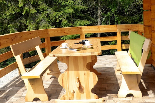 Foto van Gezellig appartement in Łapsze Niżne met sauna - Vakantiehuis in Łapsze Niżne - TerraceBalcony